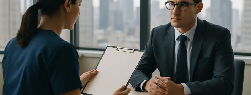 Medical expert assault trial NYC evidence review in a professional New York City setting