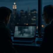 NYC assault case surveillance video reviewed in a professional legal setting