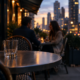 A New York City café scene illustrating intoxication defense in a New York assault case